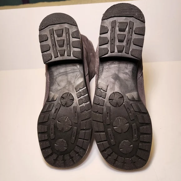 Martino of Canada Grey Suede Slouchy Boots Size 7 - Picture 4 of 6